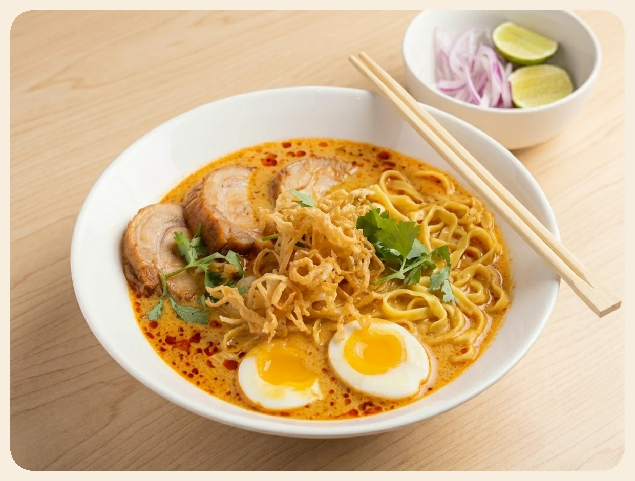 Noodle Khao Soi (Chicken Char Siu)