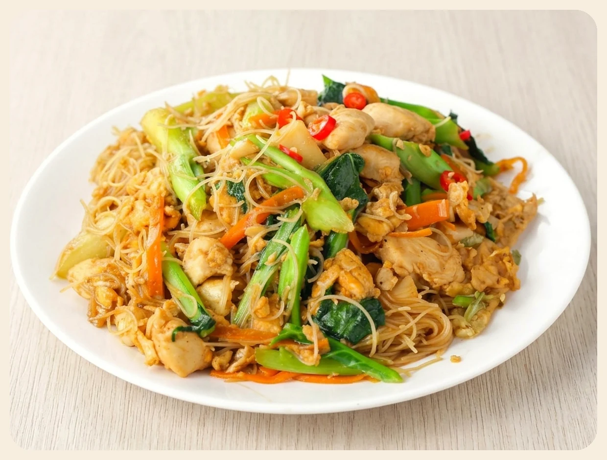Flamed Vermicelli with Oyster Sauce