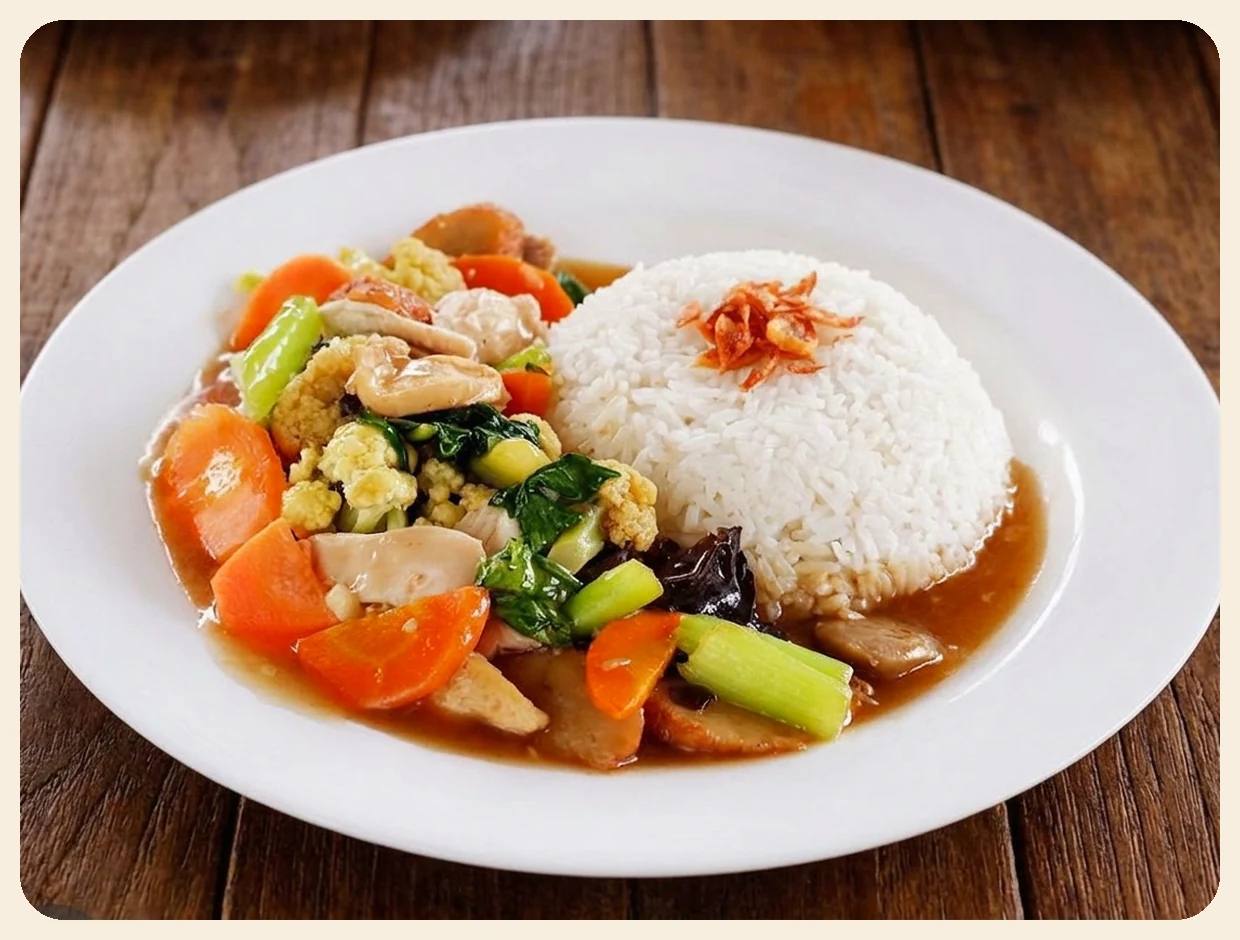 WOK Vege & Chicken with Rice