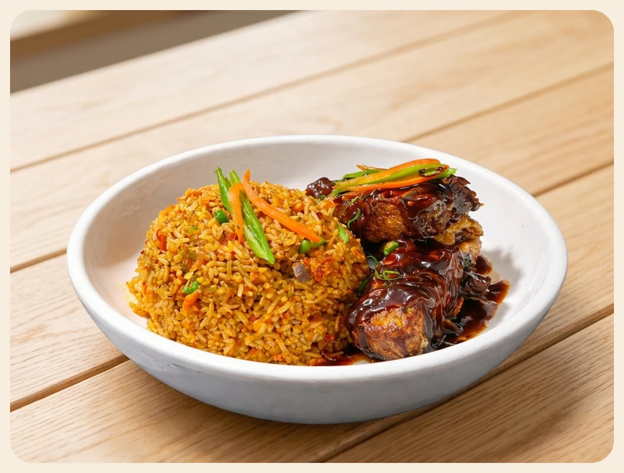 Spicy Fried Rice with BBQ Short Rib